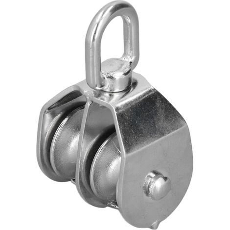 Poulie Marine à Double Roue en Acier Inoxydable 304, de 250kg pour Yachts, Hors-bord. (1/5)