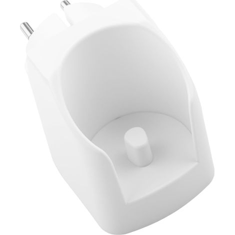 Station de recharge murale sans fil blanche pour brosses à dents électriques, prise UE, compatible avec Oral-B et Braun, pour les modèles Oral-B Pro Vitality, Genius X, iO3, iO4, iO5 et iO6 (1/5)