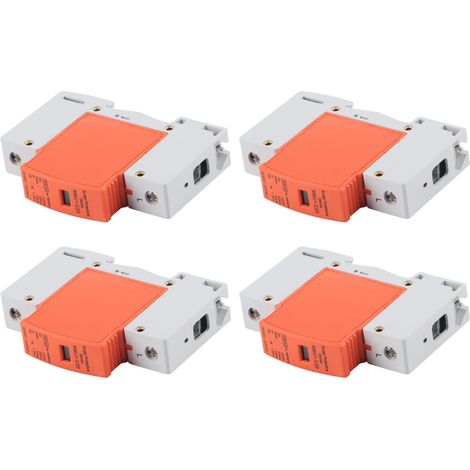 Lot de 4 parafoudres modulaires 1P sur rail DIN RMU1-C20 pour maison 420V AC anti-surtension coffret PC (1/5)