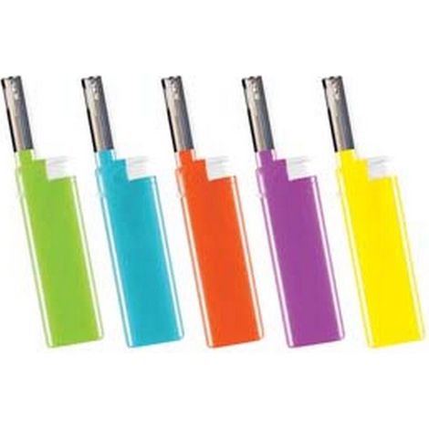 25PZ ACCENDIGAS A FIAMMA ELFIN - colori assortiti