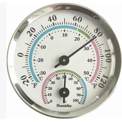 Ahlsen Thermo hygromètre, hygromètre de température, thermomètre intérieur et hygromètre intérieur, pour intérieur ou extérieur, résistant aux hautes températures (couleur) (1/3)