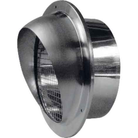 Atlantic – Gaine VMC inox 160mm – Rejet ou prise d'air murale – Faibles pertes de charge – Emboîtement direct dans conduit PEE 160