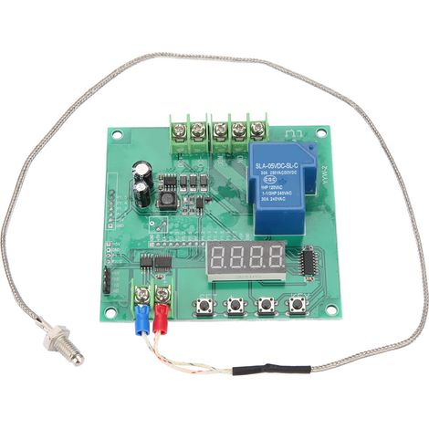 Module de température thermocouple type K YYW-2 avec relais de contrôle et affichage LED, plage 0-1000°C, alimentation DC 7-30V (1/5)