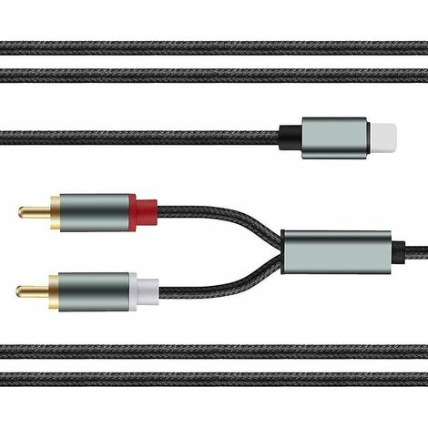 Apple vers 2rca Lotus câble câble Audio haut-parleur amplificateur Audio Iphone lien de téléphone portable câble Audio Better (1/4)