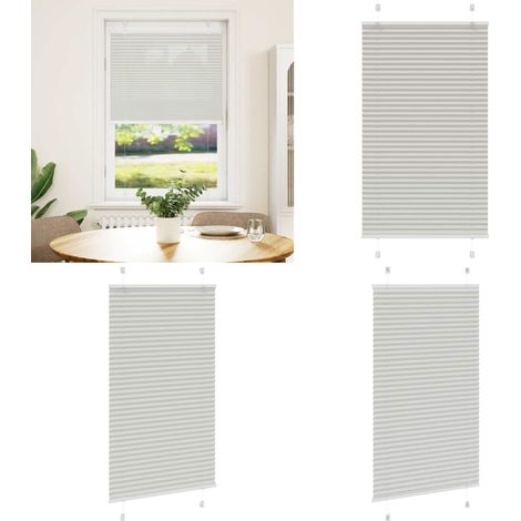 vidaXL Plissee Hellgrau 75x150 cm Stoffbreite 74,4 cm Polyester (1/5)
