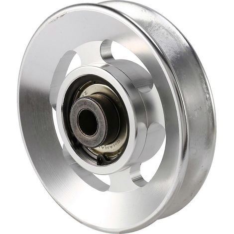 Poulie de levage en aluminium de 88 mm avec roulement à billes, pièce détachée pour équipement de gym, escalade, camping et sports - FFY (1/4)