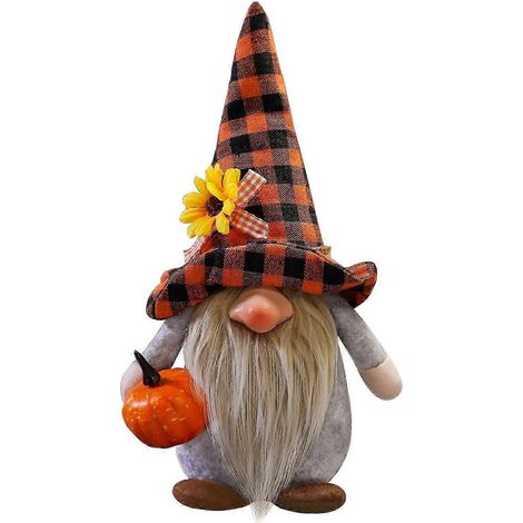 Décorations de Noël, figurines de gnomes en peluche, sculptures de gnomes, décorations d'automne et de fêtes (1/5)
