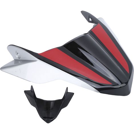 Déflecteur d'air latéral avant carénage pour Yamaha MT-09 FZ-09 2017-2020, rouge, pare-brise de protection contre le vent, kit de remplacement aérodynamique. (1/5)