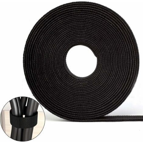 Attaches de câble Velcro Bande Velcro 10M Bande Velcro double face Velcro auto-adhésif peut être coupé (1/5)