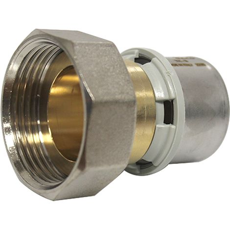 Arcanaute – Raccord multicouche à sertir TH – Femelle écrou libre 1"1/4 (33/42) – Ø32x3,0 pour chauffage et sanitaire – Compatible avec profils B, U, H, F, RF (1/4)