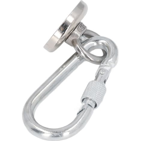 Zugkraft 43 kg, Rückholmagnet, 10 m Seil, wasserdichte Handschuhe, Karabiner, Magnetset (1/5)