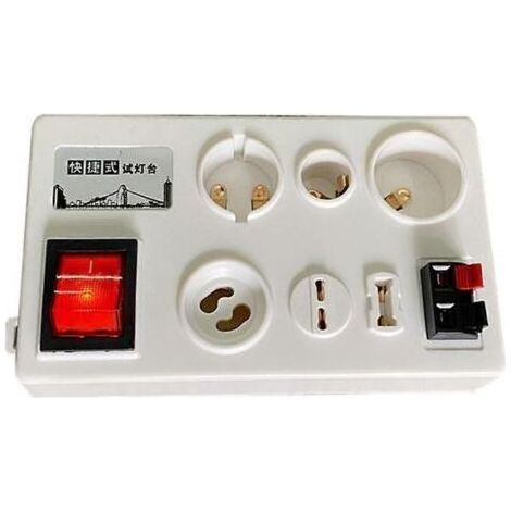 Support de test pour ampoules LED multi-interfaces à 12 ports. testeur d'ampoules LED. prise européenne. (1/5)