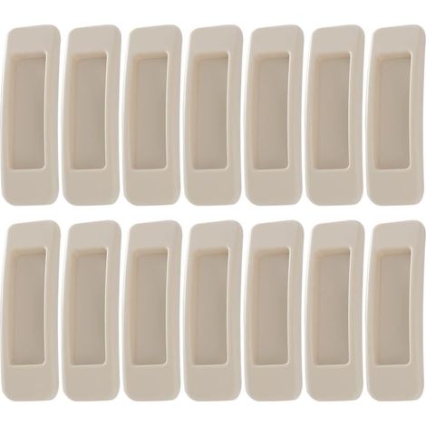 Lot de 20 poignées auto-adhésives pour porte coulissante avec ruban adhésif double face pour armoires, fenêtres, réfrigérateurs, meubles, tiroirs, portes en verre (kaki)