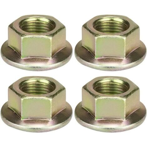 Ensemble de 4 écrous de broche pour tondeuse, tracteur de jardin et faucheuse - Pièces détachées compatibles 753-05549, 912-0417A (1/5)