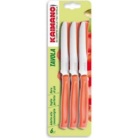 1CF SET COLTELLI DA TAVOLA DINAMIK 6 PEZZI col. Bianco