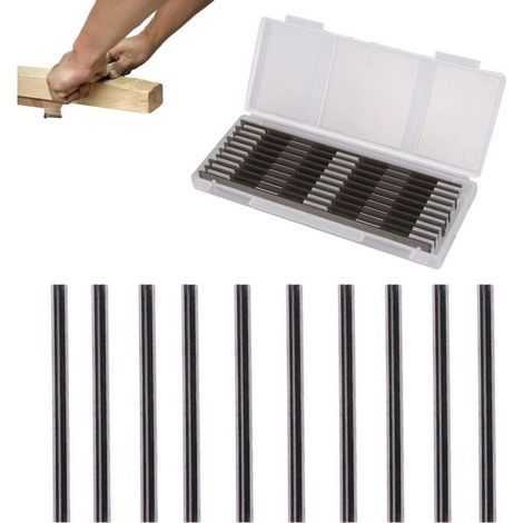 Lames Réversibles Raboteuse 82mm Rabot Electrique Lame 82x5.5x1.2mm Lames De Rabot for Travail du Bois Power Tool Pièces 10 PCS (1/5)