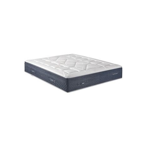 Matelas Epeda PERSEID GRAN 120x190 ressorts ensachés latex naturel 4 cm moelleux OEKO-TEX bleu/gris