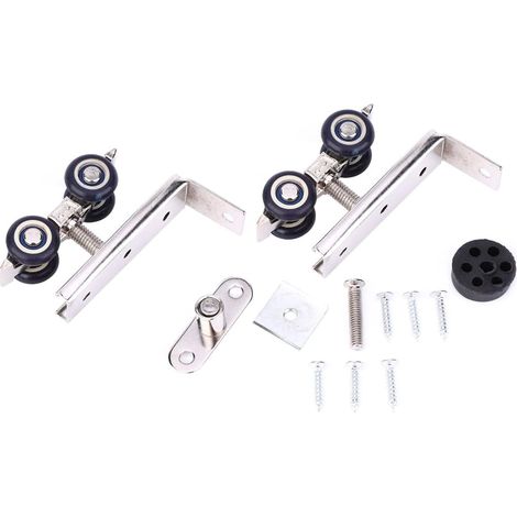 Roulette porte coulissante roue de suspension en acier inoxydable (1/5)