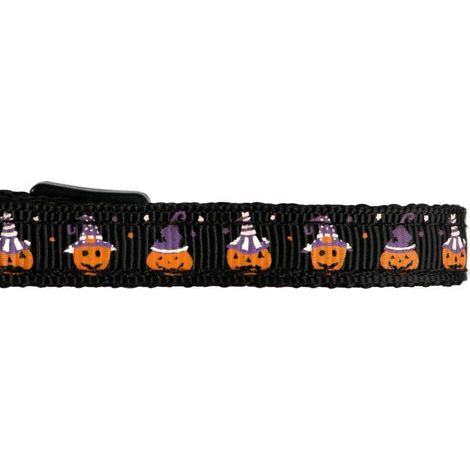 Cuello con estampado de Halloween negro (1/2)