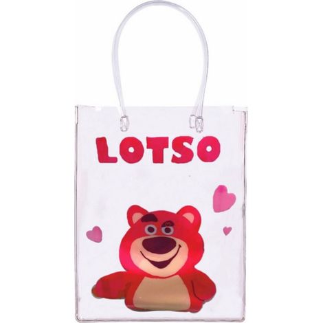 Sac à bandoulière transparent à motifs mignons grande capacité réutilisable pour shopping école travail PVC (1/5)