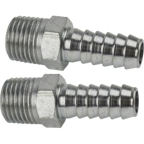 1/4" BSP pour tuyau filetage 5/16" (8mm) du connecteur du tuyau de raccord d'Air 2 PACK FT042