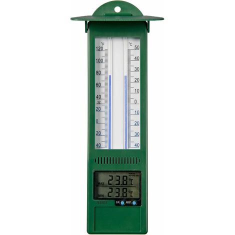 Nature Garten Min-Max-Thermometer Digital 9,5 x 2,5 x 24 cm (1/3)