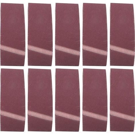 10 Stück Schleifbänder 75 x 457 mm, Körnung: Schleifen, Aluminiumoxid, Holzbearbeitung, Metallpolieren für Bandschleifer (1000) (1/5)