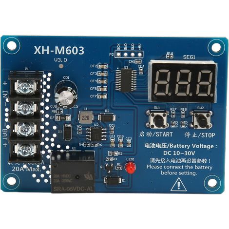 XH M603 Professionelles Ladekontrollmodul – Schutzplatine für 12–24-V-Lithiumbatterien mit LED-Anzeige