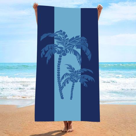Filiyano-Grande serviette de bain 70 x 140 cm, légère et à séchage rapide, anti-sable, idéale pour la plage, les voyages, la natation, le sauna et le (1/4)