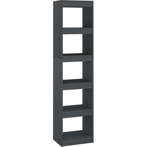 Maison Exclusive - Libreria/Divisorio Grigio 40x30x167,5 cm in Massello di Pino (1/5)