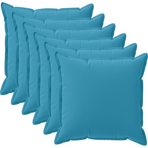 Kissenbezug 6 stk. HOUTEN Himmelblau 35 x 35 cm Polyester vidaXL