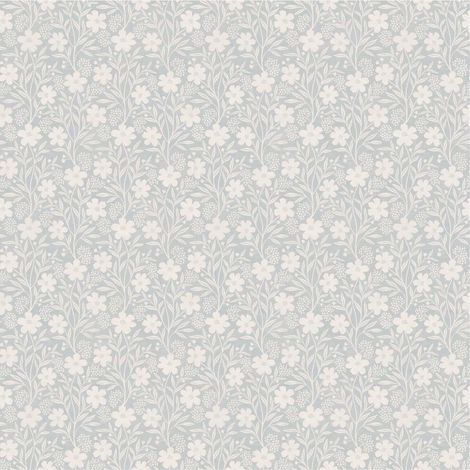 Arthouse Berry Floral Soft Blue Wallpaper Washable Paste The Paper Bedroom (1/4)