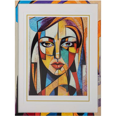 Gemälde „Echos of Picasso“ mit Rahmen 60x4x80 cm (1/5)