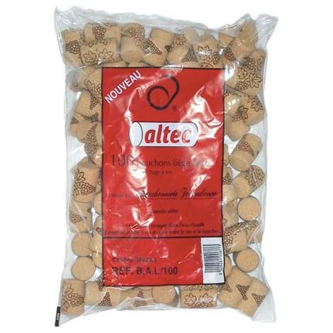 BOUCHONNERIE JOCONDI - Bouchon cylin.liège 38x23.5 sac 100