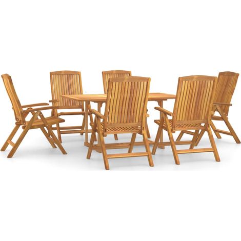 Maison Exclusive - Set da Pranzo da Giardino 7 pz in Legno Massello di Teak (1/5)