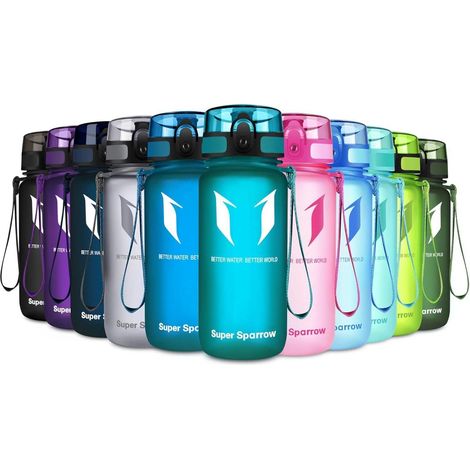 Trinkflasche Tritan BPAfrei Sportflasche 500ml 750ml 350 ml Seeglas (1/5)