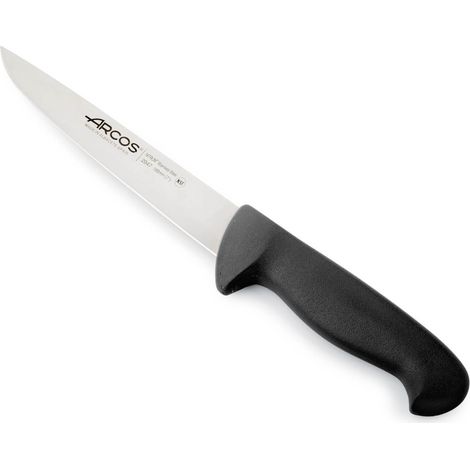 Coltello da macellaio Arcos Colore - Prof. 294725 in acciaio inox Nitrum e mango ergonomico nero Polipropilene e lama 18 cm, coperchio del display (1/5)