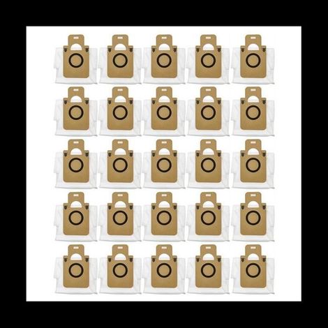 25 pezzi per Dreame Bot D10 Plus Sacchetto per la polvere Accessori Robot Aspirapolvere Sacchetto per la spazzatura Sacchetto per la spazzatura Pezzi di ricambio (1/5)