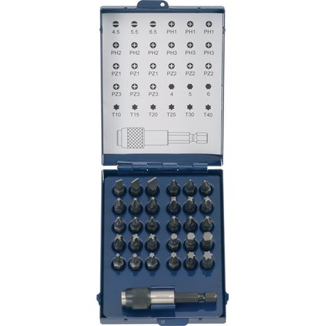 TECWERK Bitsortiment 31-tlg.Schlitz/PH/PZD/TX m.Magnet u.SWF TECWERK