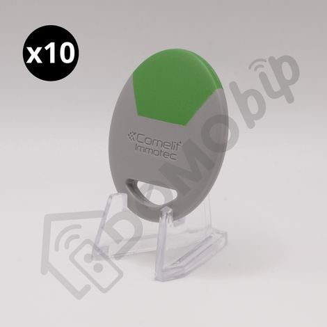 COMELIT IMMOTEC CLE/V – Lot de 10 Badges de Proximité VIGIK Vert pour Contrôle d'Accès – Programmation par le Syndic (1/5)