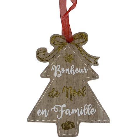 Décoration de sapin à suspendre en bois (1/2)