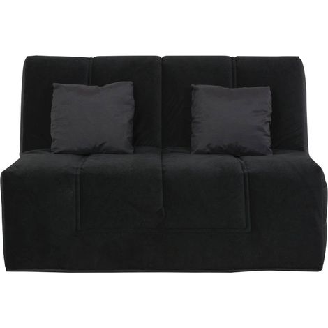 Banquette BZ WASHINGTON 140x190, matelas Simmons, coton noir
