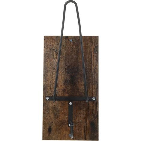 Support mural en bois marron pour moto (1/5)