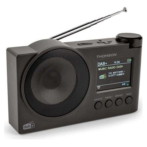 Thomson Radio DAB+ mit Bluetooth-Lautsprecher, Doppelwecker, USB-C, AUX 3,5 mm (1/3)