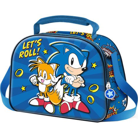 Bolsa portameriendas 3D Lets Roll Sonic The Hedgehog