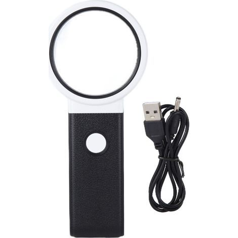 Loupe LED pliable avec lentille HD pour réparation électronique et observation, loupe à main ABS pliable pour composants électroniques, TH-7018B