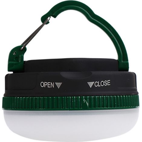 DirigéLampe de camping d'urgence, lampe de tente lumineuse et multifonctionnelle, verte, alimentée par piles (1/5)