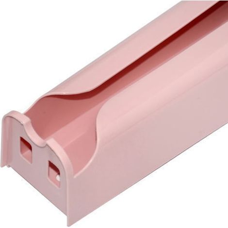 Lot de 2 supports muraux adhésifs pour sacs poubelle, organisateur professionnel pour cuisine, rose, 31 x 10 x 10 cm / 12,2 x 3,9 x 3,9 pouces (1/4)