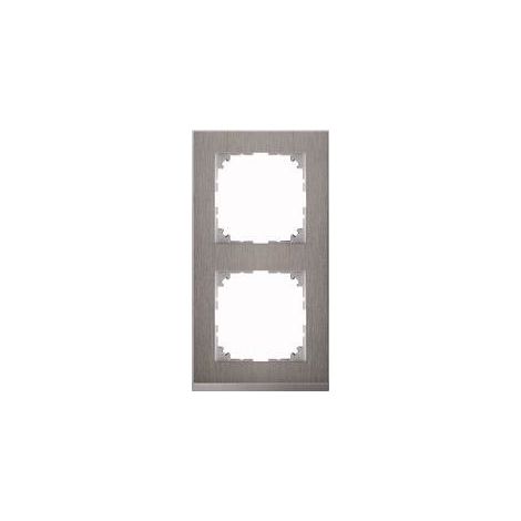 MERTEN MEG4020-3646 ALUMINIUM, ACIER INOXYDABLE PLAQUE DE COMMUTATION ET OBTURATEUR (1/2)