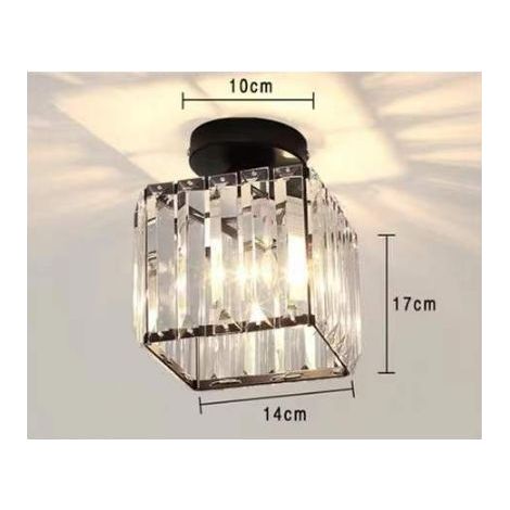 Applique géométrique en fer forgé pour salon, cuisine, grenier, salle à manger, café (ampoule non incluse) lumière carrée noire blanche E27 (1/3)